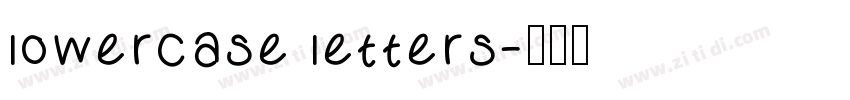 lowercase letters字体转换